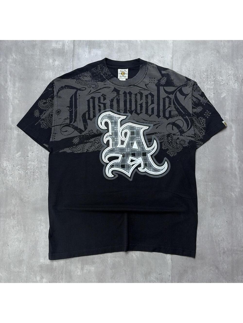 Y2K Black Dyse One Los Angeles Grunge Gothic Skater T-Shirt